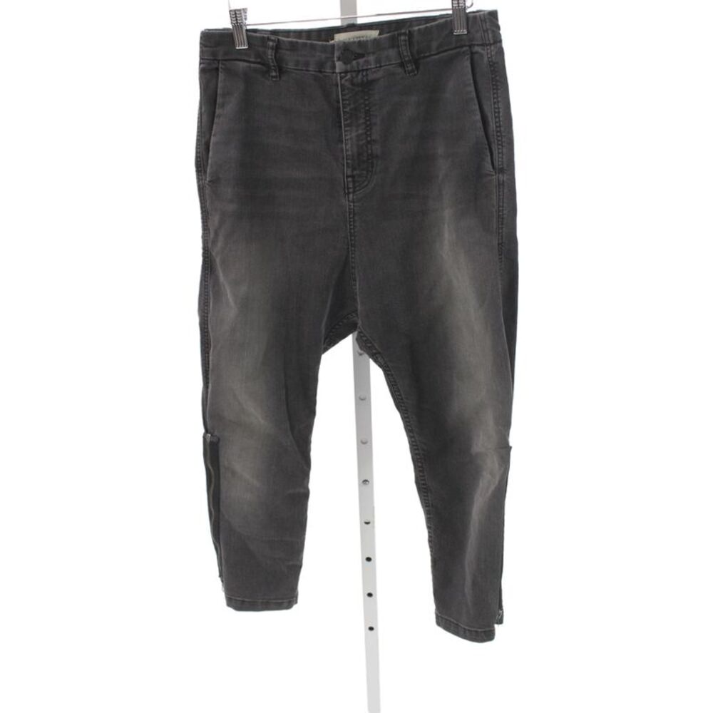 Nili Lotan Unisex Dark Gray Capri Jeans High Rise Denim Size 27
